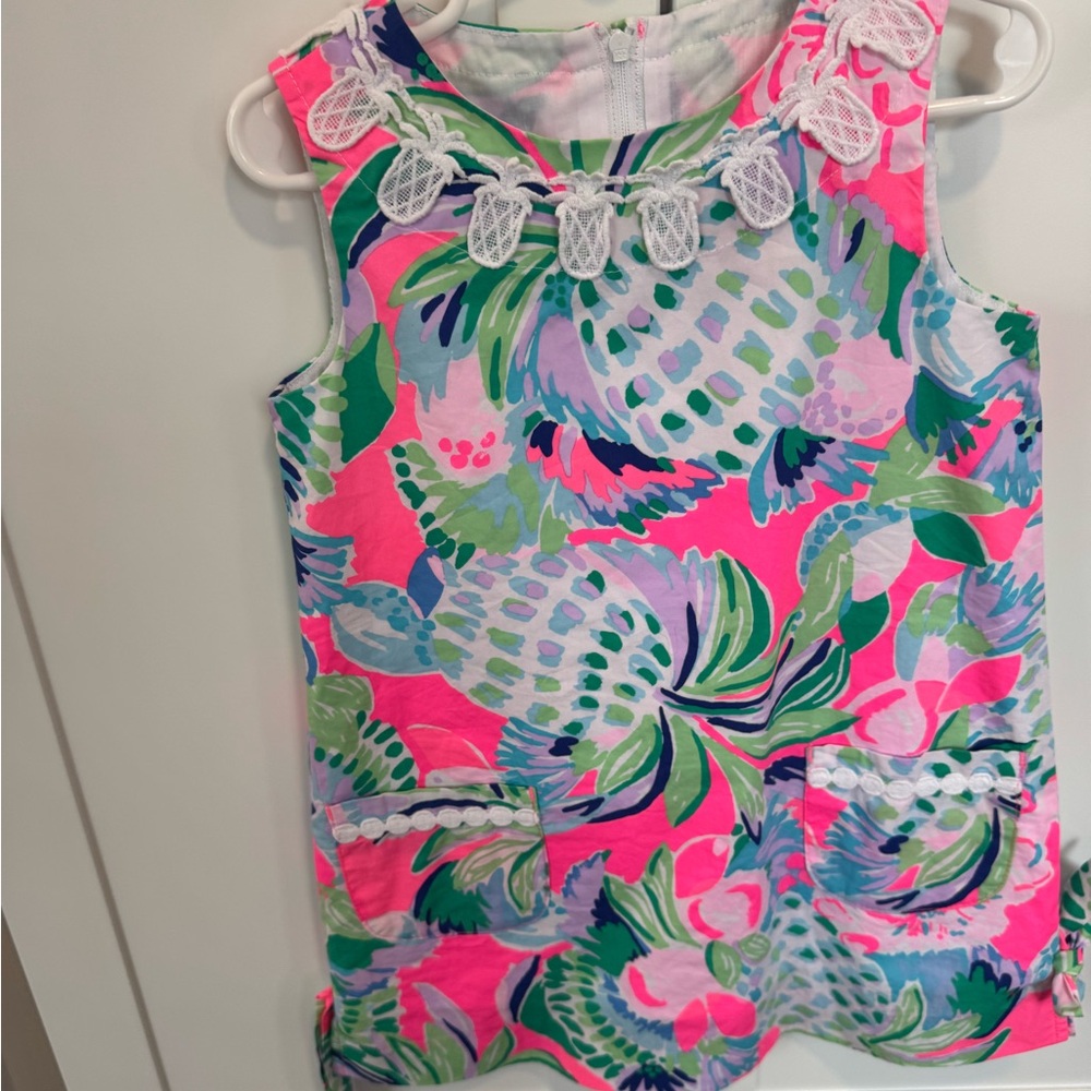 Lilly Pulitzer Pineapple Shift Dress 🍍 Size 4